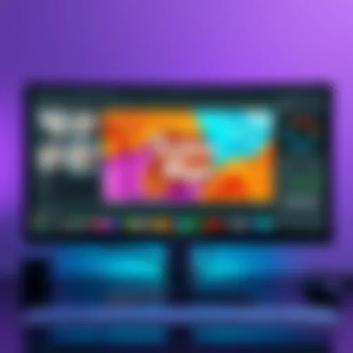 A computer screen showing software with multiple texture maps displayed along with editing tools, illustrating the process of merging them into one file for rendering.