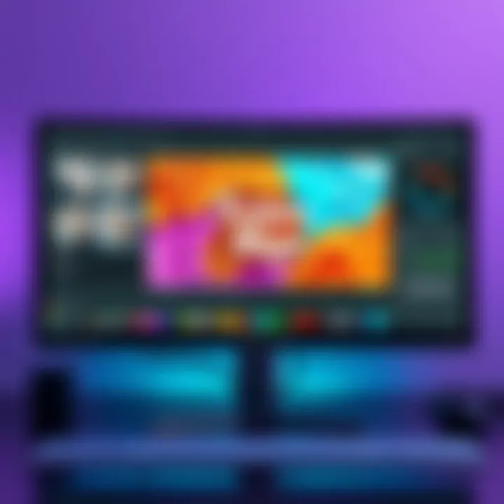 A computer screen showing software with multiple texture maps displayed along with editing tools, illustrating the process of merging them into one file for rendering.