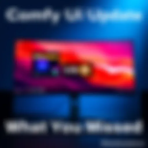 Comfy UI VRAM Update A computer screen showing Comfy UI interface with dynamic VRAM indicator highlighted