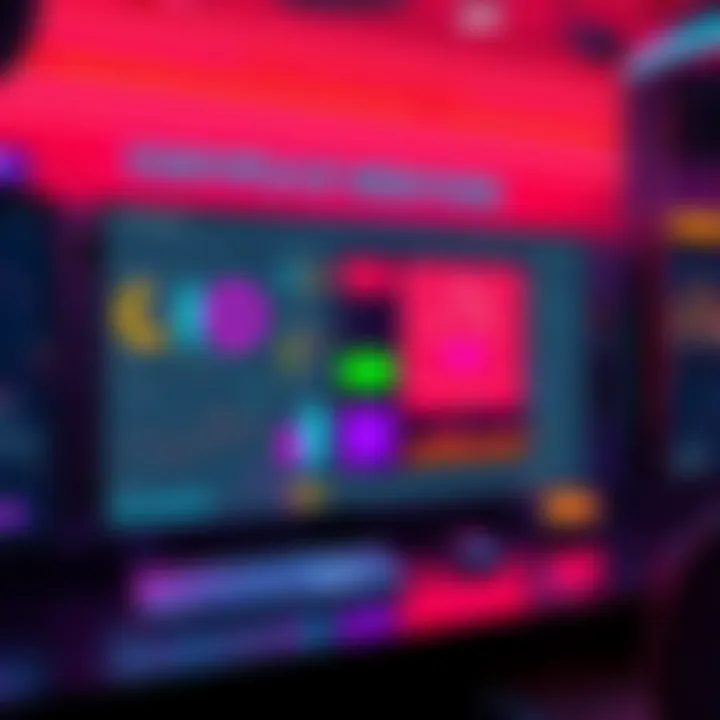 A vibrant display of ComfyUI gizmos alongside a Nuke interface, showcasing innovative features and user interaction