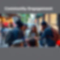 A diverse group of people working together on a local project to improve their neighborhood