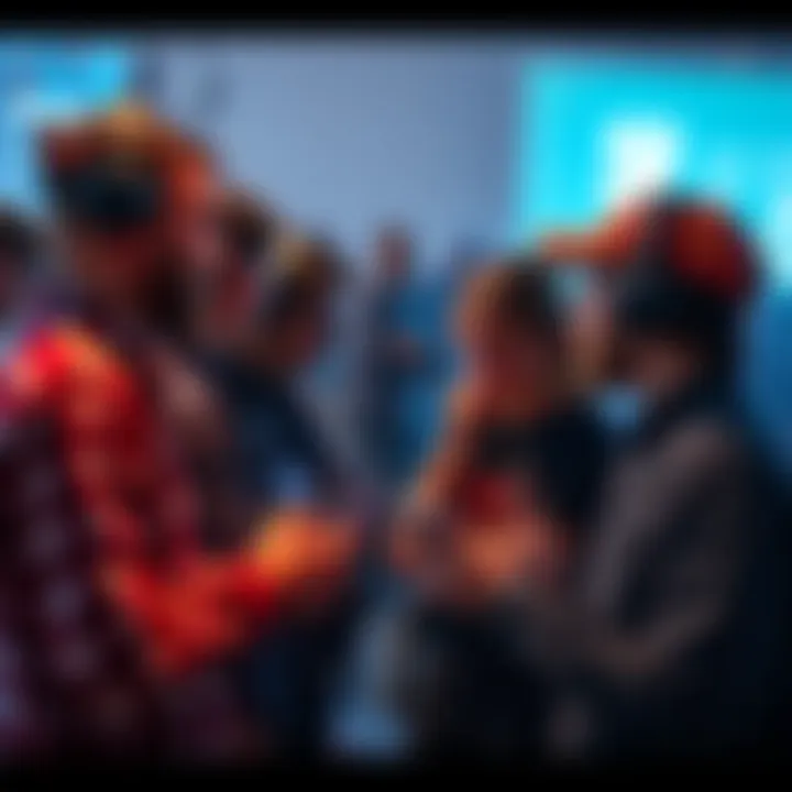 A group of people discussing an AI project, sharing feedback and ideas with each other.