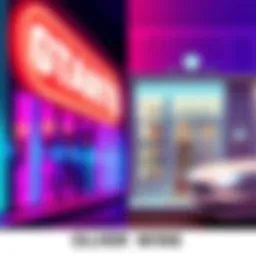 Comparison of Glow and Classic Styles A side-by-side visual of vibrant 'Glow' style and traditional 'Classic' style designs, showcasing their key differences.