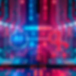 A side-by-side comparison of AGI and Quantum A.I. symbols, representing future computing power.