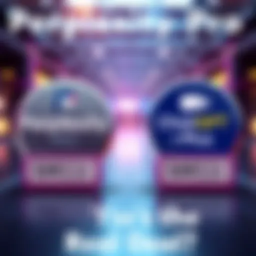 Side-by-side view of Perplexity Pro and ChatGPT Plus logos with price tags showing $20/month