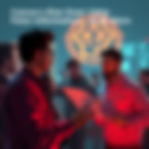 Group of people engaged in a discussion about false information in AI communities