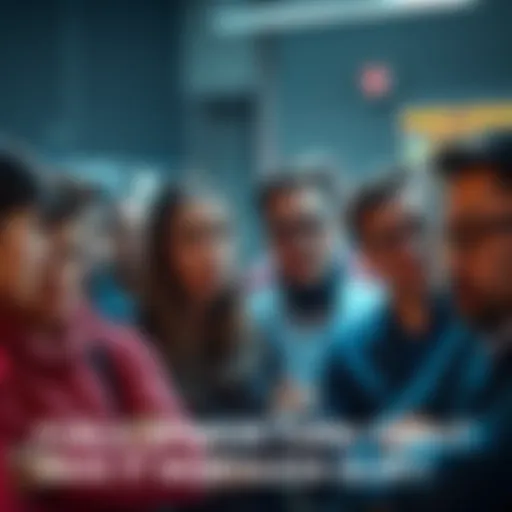 A group of people expressing doubts about AI-generated content, showing various emotions of frustration and confusion.