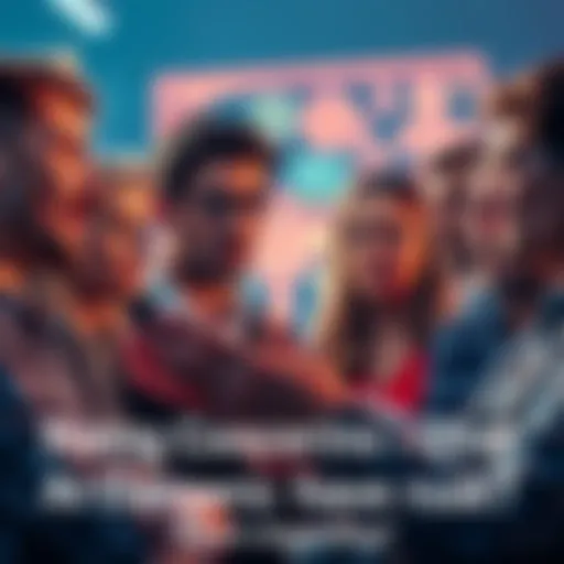 A group of people engaged in a serious discussion about the dangers of artificial intelligence, expressing concern and caution