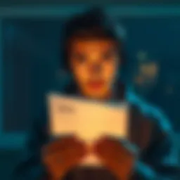 A worried individual reading a subscription notice that raises concerns about supporting authoritarianism