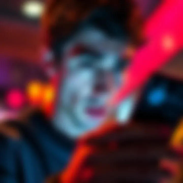 A person looking puzzled at their smartphone, unsure about how to access chat history in a new user interface design.