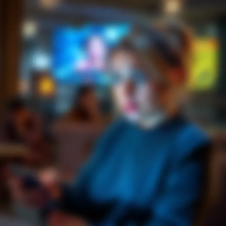 A woman looks surprised while watching a viral video on her phone, expressing confusion about its authenticity.