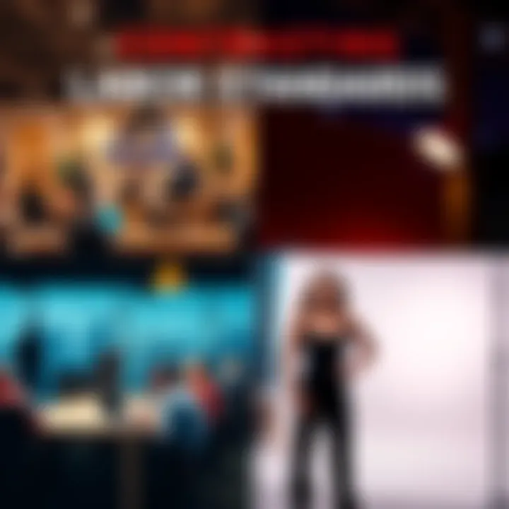 A split image showing a busy office environment with people working diligently on one side and a modeling studio with models posing on the other side. This highlights the difference in labor expectations between the two fields.