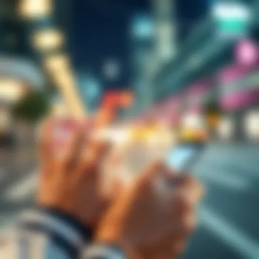 A person using a mobile device to interact with a virtual assistant named Claude, showcasing convenience and productivity on the go.