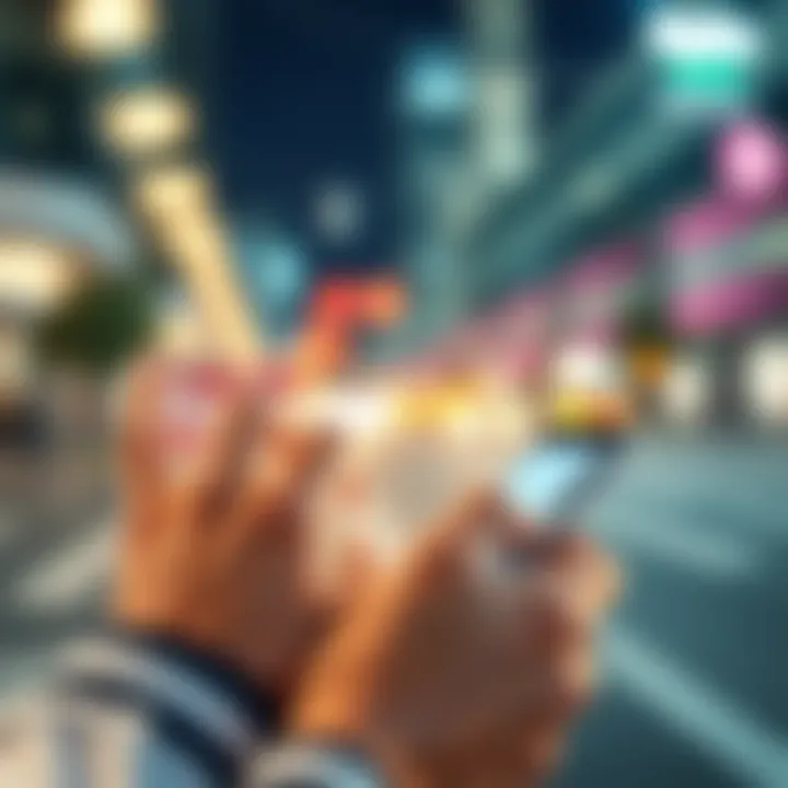 A person using a mobile device to interact with a virtual assistant named Claude, showcasing convenience and productivity on the go.