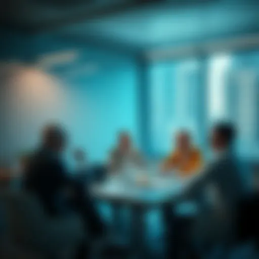 Experts discussing the challenges of generating copyright-compliant images during a meeting.