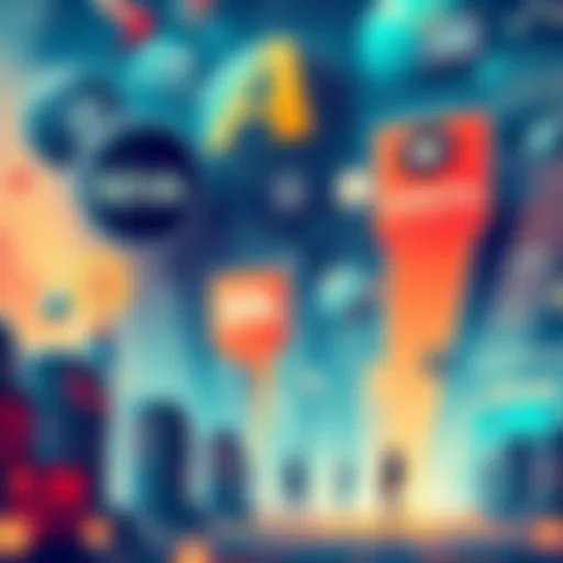 Illustration showing large corporations overshadowing small developers in the AI landscape, with logos of big companies and a smaller figure representing ordinary users