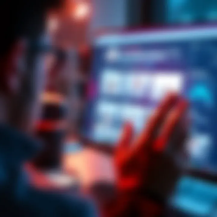 A person reviewing and correcting information on a computer screen to clarify misunderstandings in online discussions