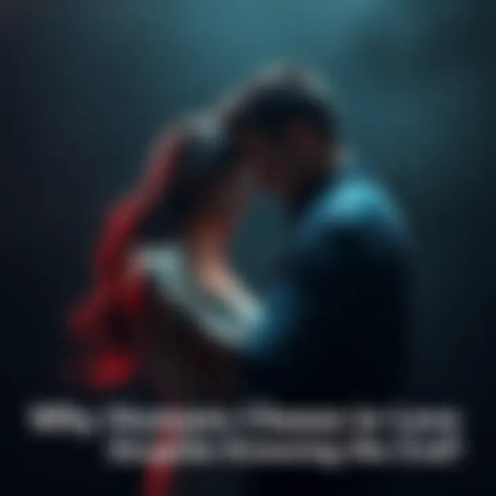 Couple Embracing A couple embraces each other tightly, expressing love and connection despite the surrounding darkness, symbolizing the beauty of love amid uncertainty.