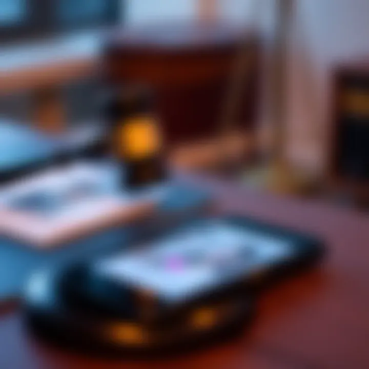 A gavel sits on a desk next to a smartphone displaying a dating app, symbolizing a legal decision about AI and personal relationships.