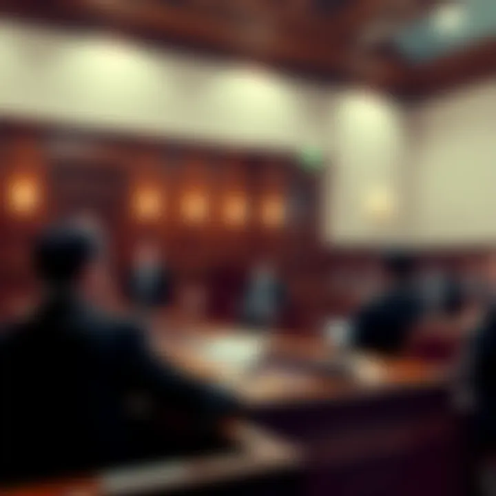 A courtroom scene showing a jury delivering a verdict in favor of OpenAI, with lawyers present