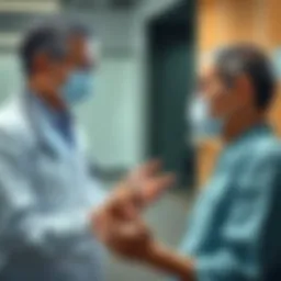 A doctor discusses new FDA vaccine regulations with a concerned patient, highlighting barriers to COVID vaccinations.