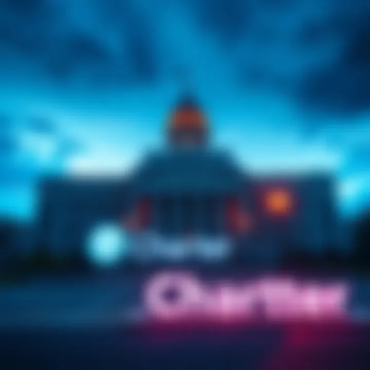 The FCC building with the logo of Cox and Charter in front, highlighting the recent merger approval