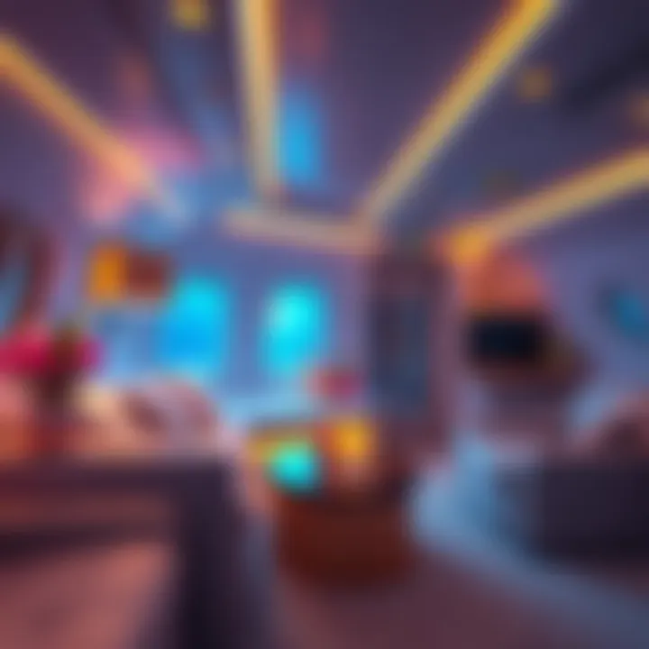 A stylish and inviting Frutigo aero room with warm decor, soft lighting, and comfortable seating for relaxation