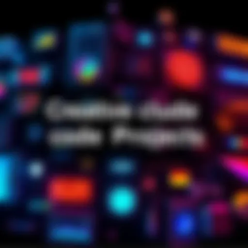 Creative Claude Code Projects A collage of unique tech projects created with Claude Code, highlighting innovative designs and unconventional ideas.
