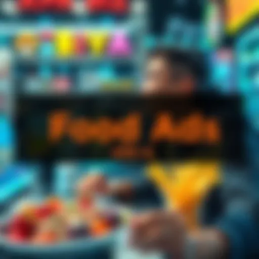 A freelance creative producing food advertisements using AI tools, showcasing colorful food images and engaging text for social media.