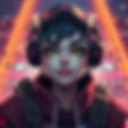 An artist illustrates a unique non-playable character for a game, showcasing vibrant colors and distinct features.