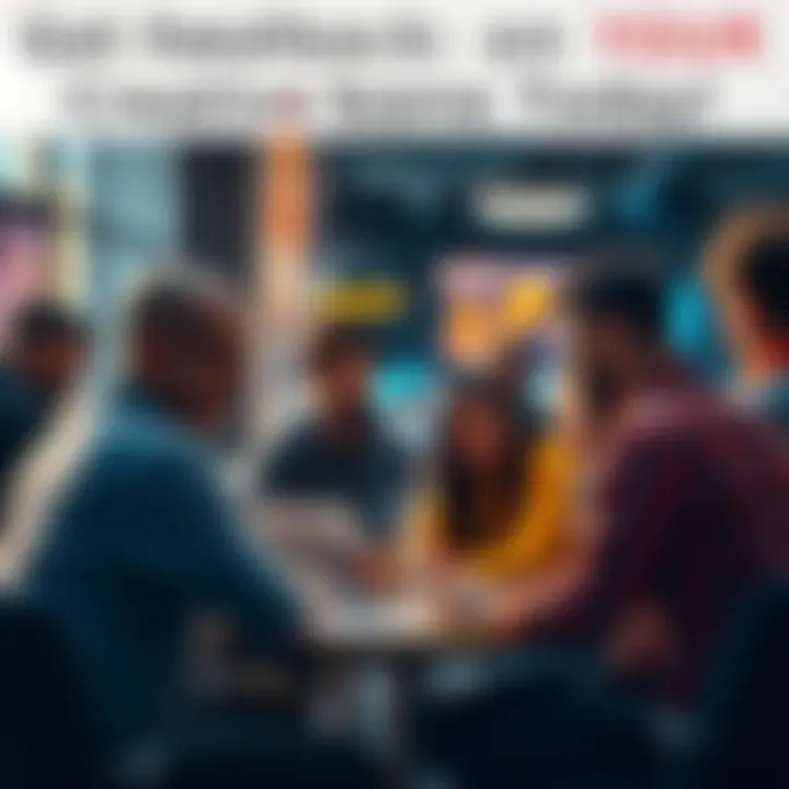 People discussing and sharing creative scene ideas in a collaborative setting