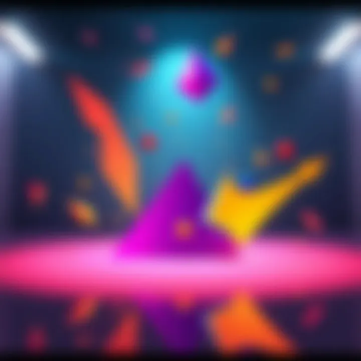 A colorful animation created in After Effects, showcasing dynamic shapes and motion.