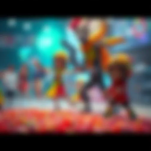 A vibrant scene depicting creative animation and model generation using Krea 2 and Scail 2, showcasing dynamic characters and enhanced visuals.