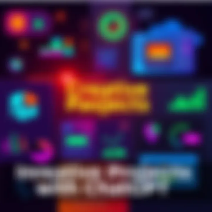 Creative Projects with ChatGPT A collage of diverse projects made with ChatGPT including a game design, a side hustle concept, and an automated tool interface.
