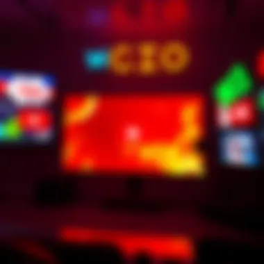 Bright and bold YouTube thumbnails featuring eye-catching graphics and vibrant colors