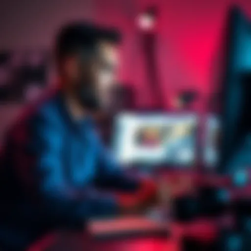 A video creator looking concerned while reviewing a computer screen, with notes and a camera on the desk, asking for viewer feedback.