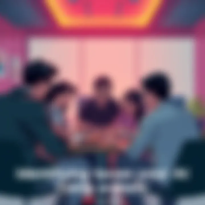 A group of comic creators sharing feedback on AI-generated comic issues in a workshop setting.