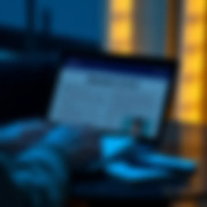 A person reading an article on a laptop about the shortcomings of Gemini 2.5 in erotic writing, with a notepad and pen beside them for taking notes.