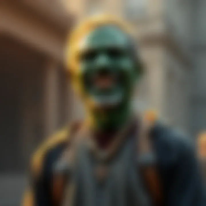 A determined croak man standing tall with a warm smile, showcasing resilience and inspiring those around him.