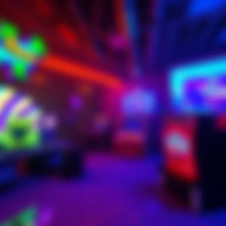 A vibrant video game scene showcasing the CRT shader effect, with scan lines and a retro look, enhancing the graphics.