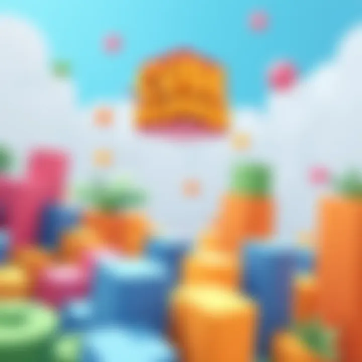 Cover illustration of Cube Hopper with colorful geometric cubes and a playful background