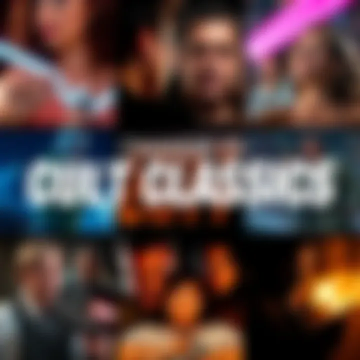 A collage of iconic scenes from cult classic films with noticeable updates or edits
