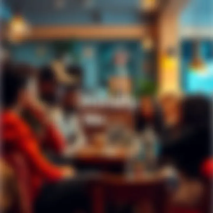 Cultural Impact of Literally Me A diverse group of people discussing the phrase 'Literally Me' in a cozy cafe setting, reflecting on identity and community.