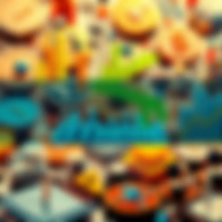 A collage showing technology, finance, and environmental changes that illustrate future predictions.