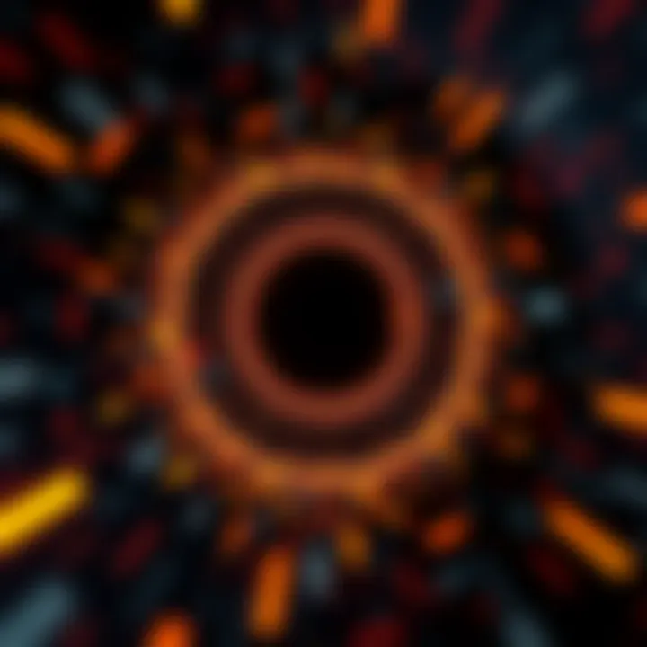 A visual representation of a unique buffering animation created with CSS, showing animated elements moving in a looping pattern.
