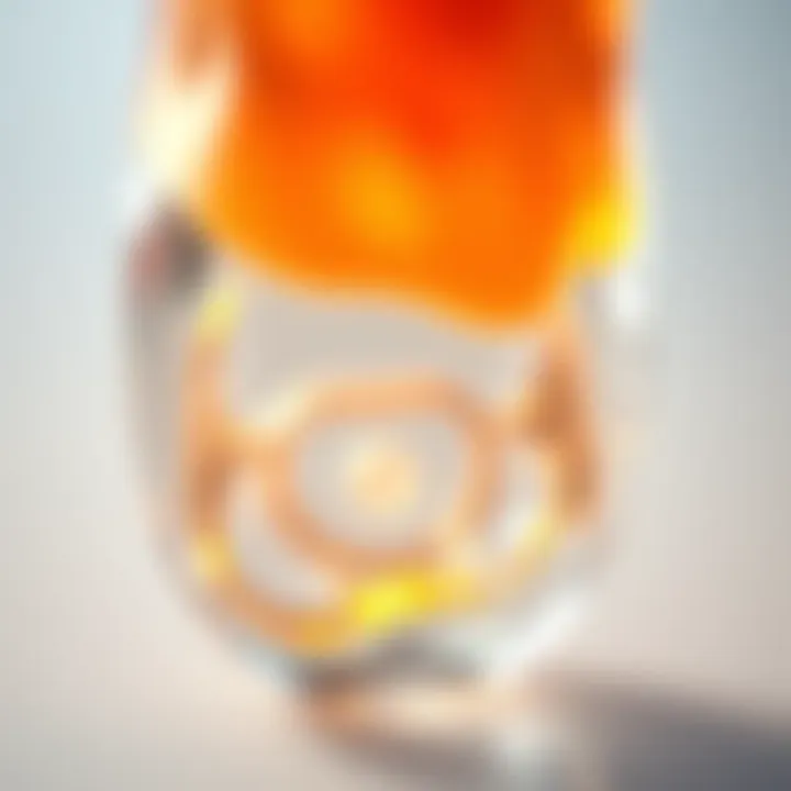 A close-up of a custom bone implant made from a clear dissolvable hydrogel, showing its unique structure and design, on a light background.