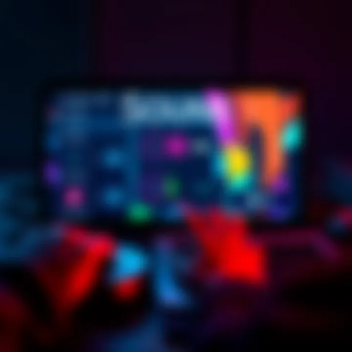 A player customizing sound settings in Among Us with colorful buttons and sound options on the screen