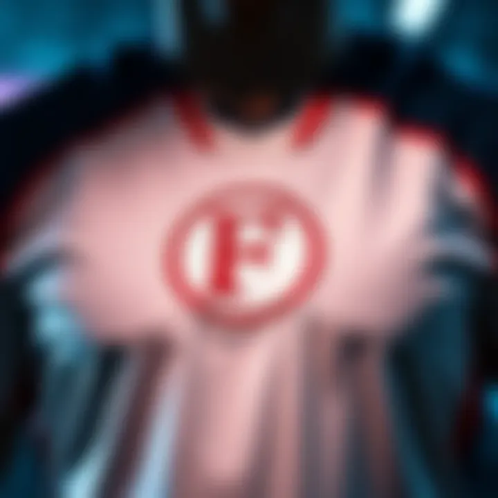 A close-up of a shirt customized with a popular sports team's logo.