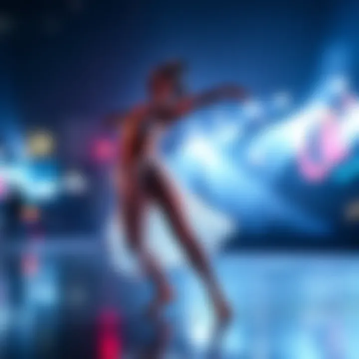 A dancer performs a routine using the Wan-Dancer model, showcasing high-quality video and synchronization with music.