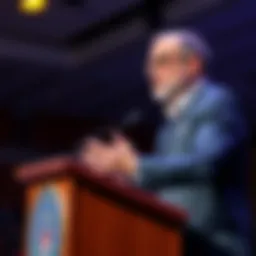 Dario Amodei, CEO of Anthropic, passionately discusses his anti-war views during a speech at a college event
